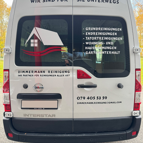 Lieferwagen beschriften